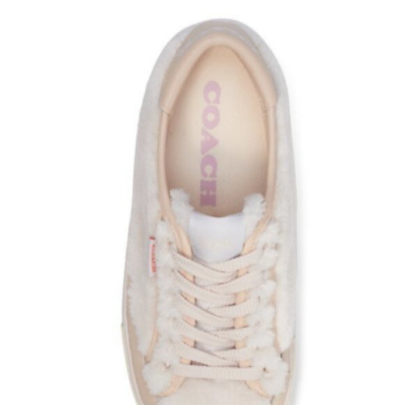 COACH Citysole Shearling Platform Sneakers MSRP$175 Great Reviews - Picture 5 of 7